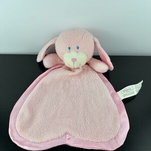 Animal Alley Toys R Us Rare Pink Heart Puppy Dog Lovey Security Blanket 12” HTF